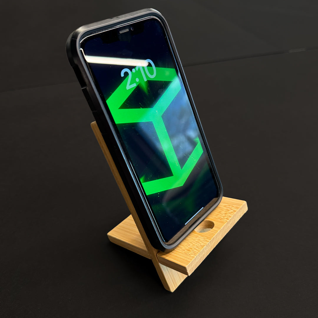Cyber Apocalypse 2025 Bamboo Phone Stand - The Dragon’s Perch