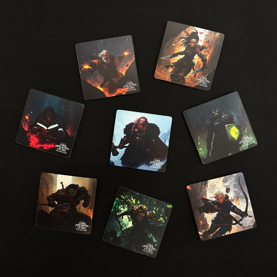 Cyber Apocalypse 2025 Coasters - Legends of Eldoria