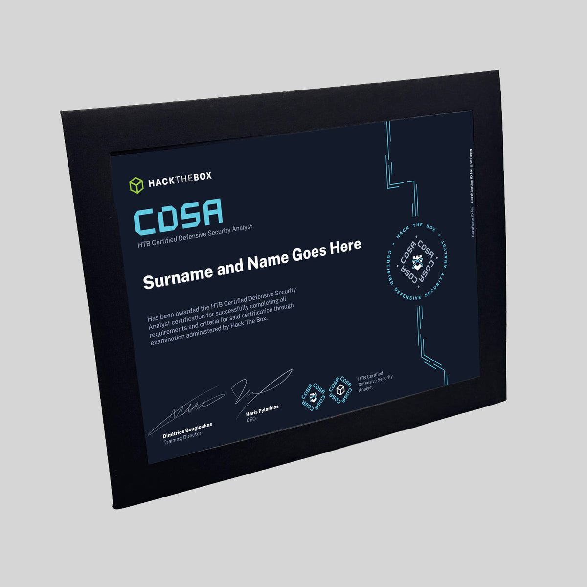 Hack The Box CDSA Certification Package