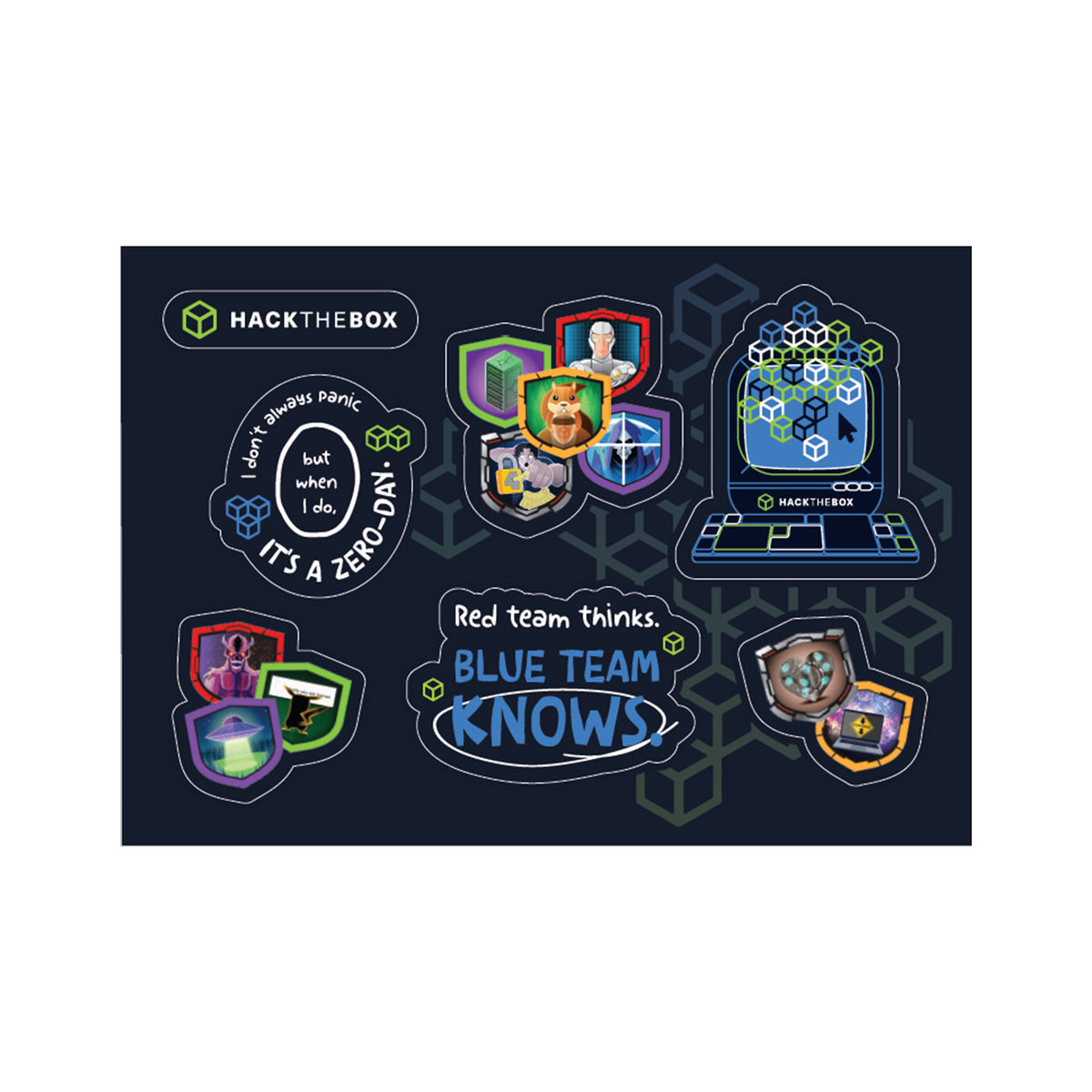 Hack The Box Blue Team Sticker Sheet
